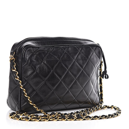 Chanel Lambskin Quilted Camera Case Black 3 of 17