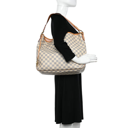 Louis Vuitton Damier Azur Delightful MM Rose Ballerine 2 of 10