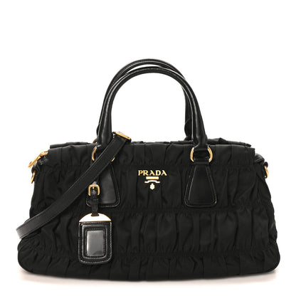 Prada Tessuto Nylon Gaufre Tote Black 1 of 9