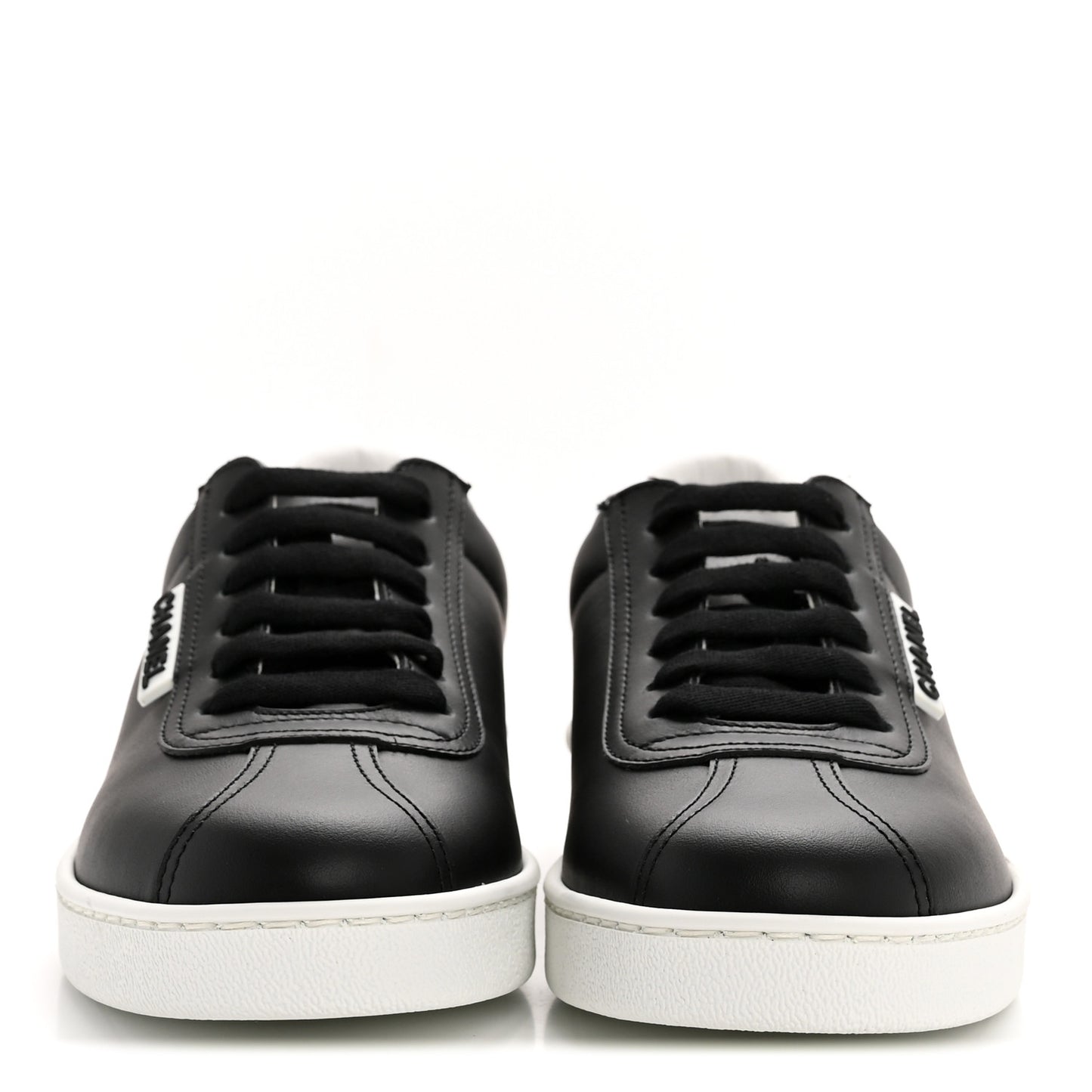 Calfskin CC Womens Sneakers 35 Black