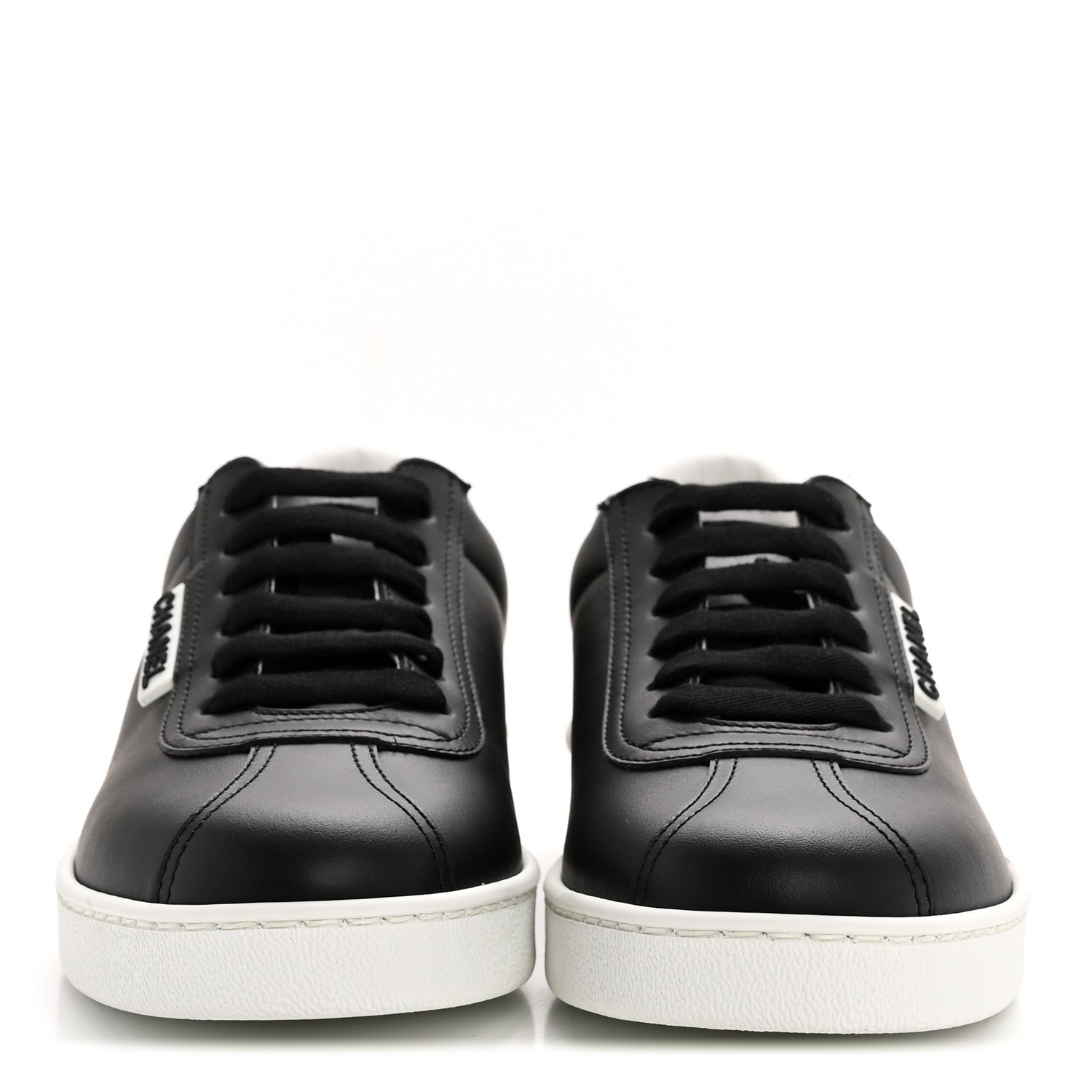 Chanel Calfskin CC Womens Sneakers 35 Black 3 of 9