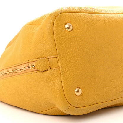Prada Vitello Daino Side Zip Tote Mimosa 10 of 16