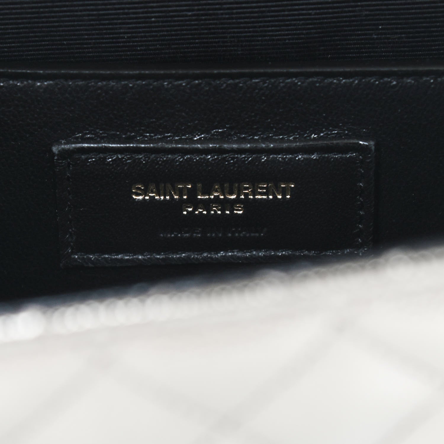 Saint Laurent Metallic Grain De Poudre Textured Mixed Matelasse Triquilt Medium Monogram Satchel Piombo 6 of 8