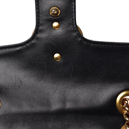 Gucci Calfskin Matelasse Mini GG Marmont Shoulder Bag Black 17 of 19