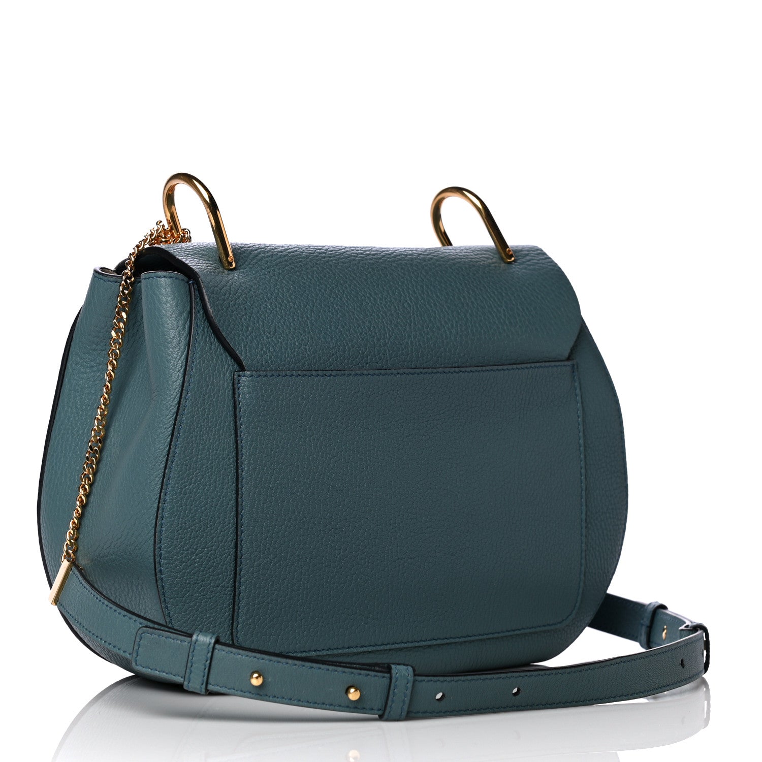 Chloe Grained Lambskin Drew Shoulder Bag Cloudy Blue 3 of 12