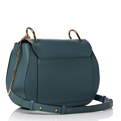 Chloe Grained Lambskin Drew Shoulder Bag Cloudy Blue 3 of 12