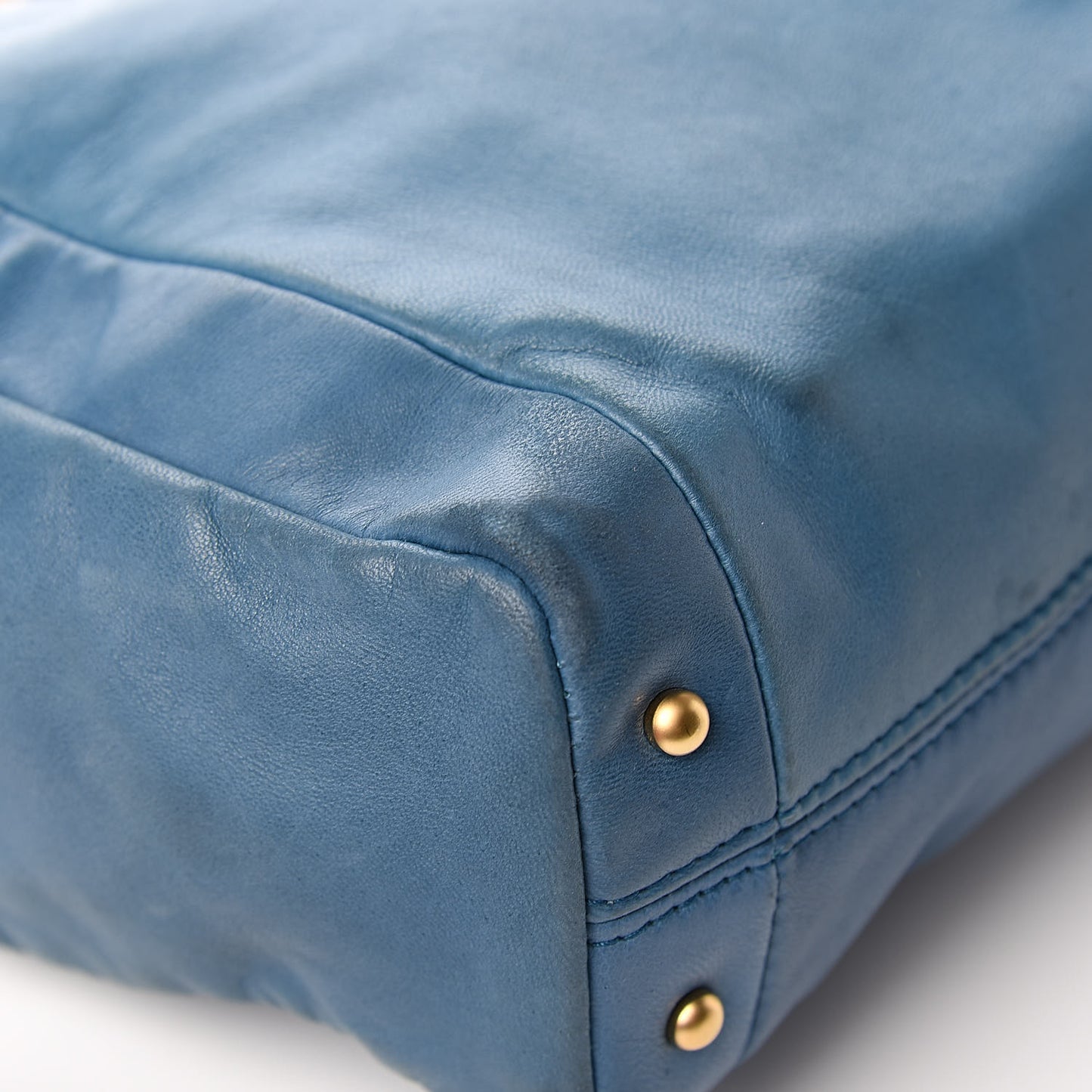 Lambskin Small Olsen Shoulder Bag Blue