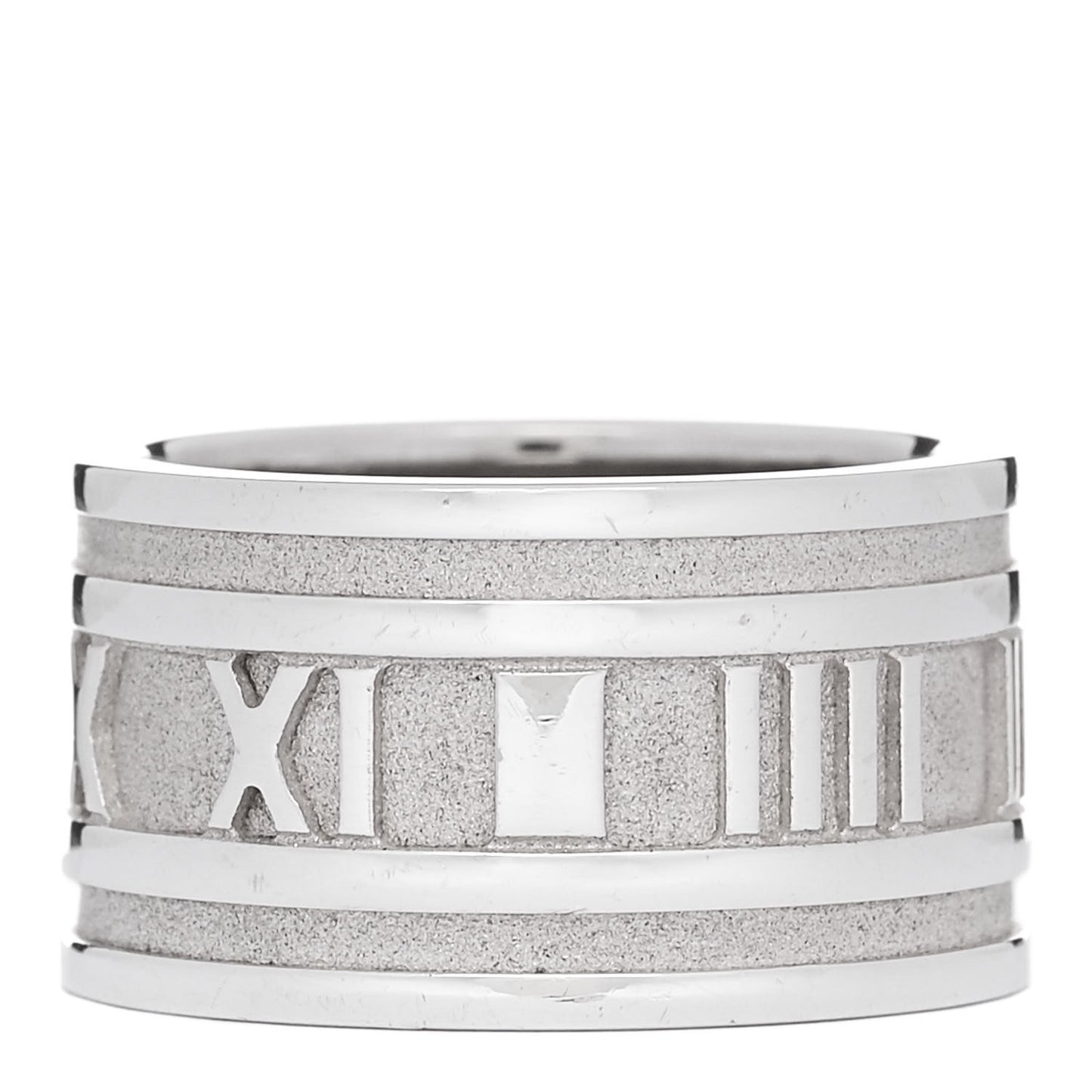 Sterling Silver 12mm Atlas Band Ring 55 7.25