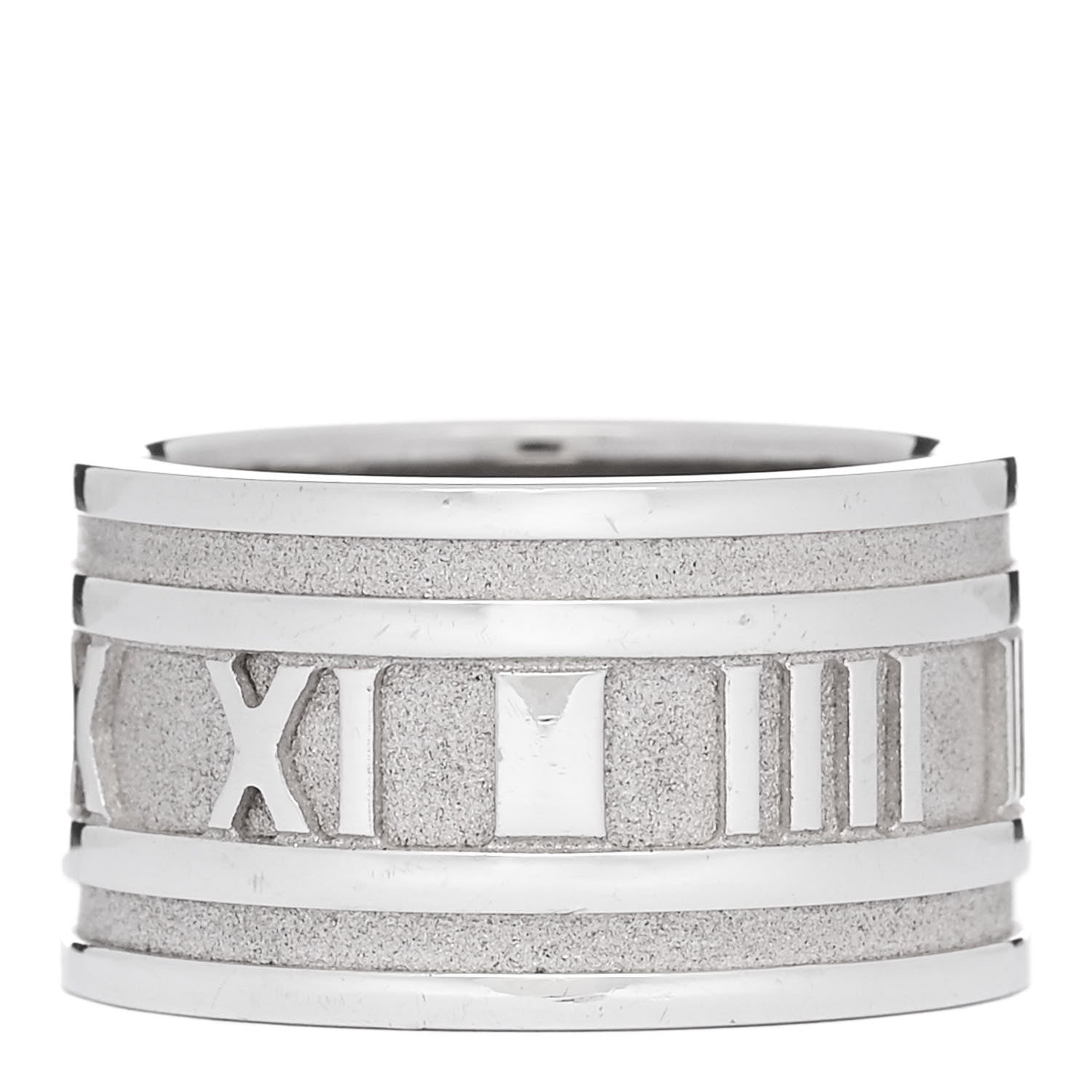 Tiffany Sterling Silver 12mm Atlas Band Ring 55 7.25 3 of 4