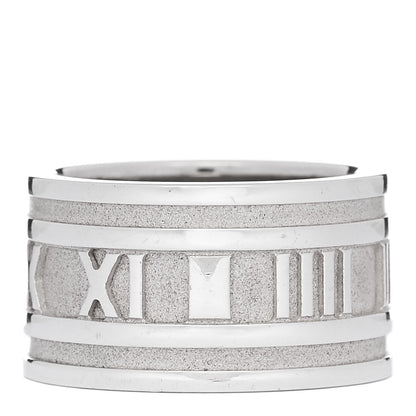 Tiffany Sterling Silver 12mm Atlas Band Ring 55 7.25 3 of 4