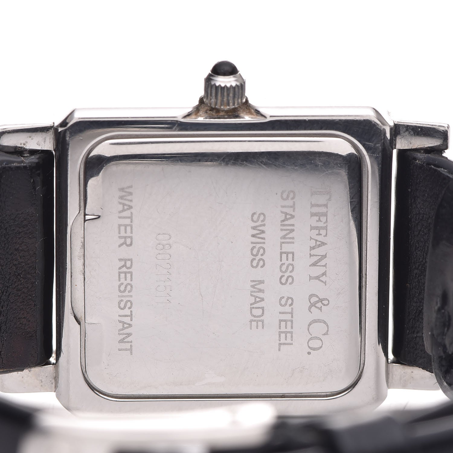 Tiffany Stainless Steel Patent 24mm Atlas Square Quartz Watch 5 of 8