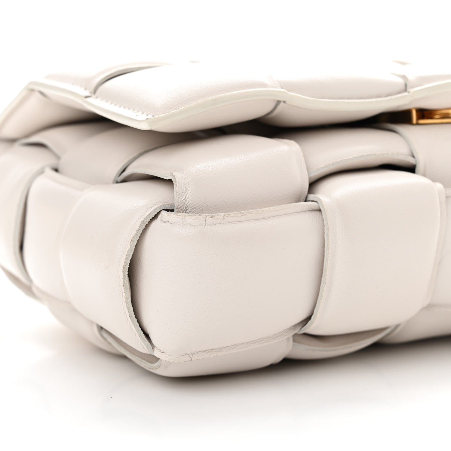 Bottega Veneta Nappa Maxi Intreccio Padded Cassette Crossbody Bag Chalk 9 of 11