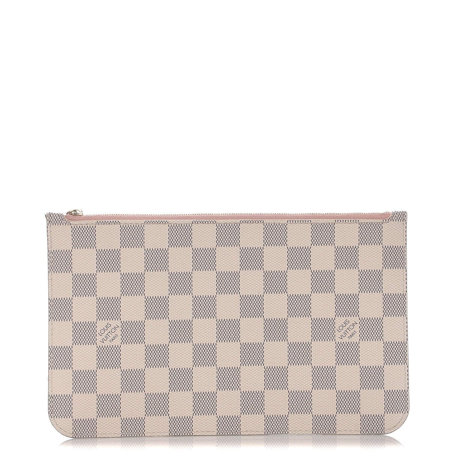 Louis Vuitton Damier Azur Neverfull MM GM Pochette Rose Ballerine 1 of 7