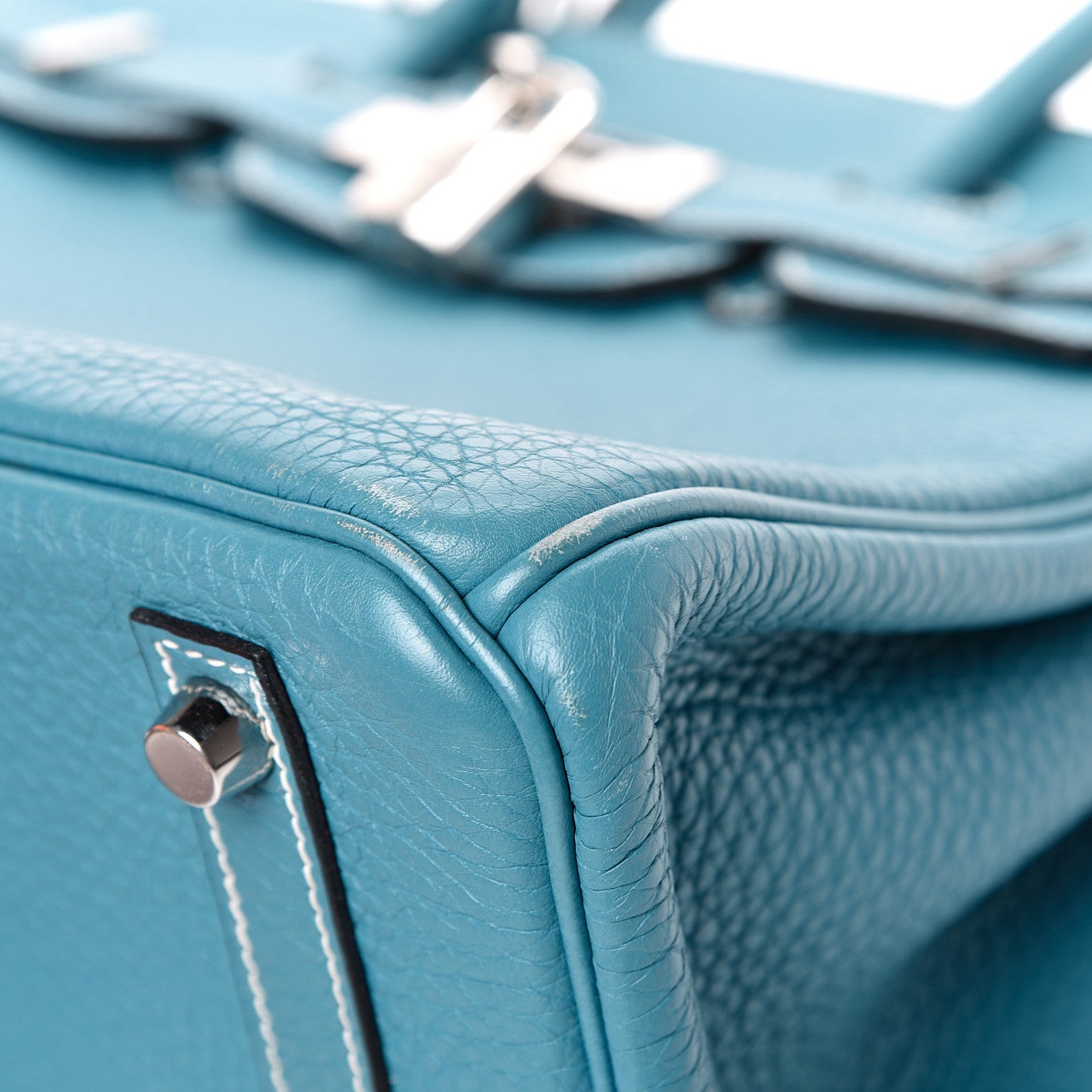 Hermes Togo Birkin 30 Blue Jean 9 of 19