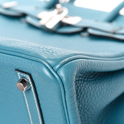 Hermes Togo Birkin 30 Blue Jean 9 of 19