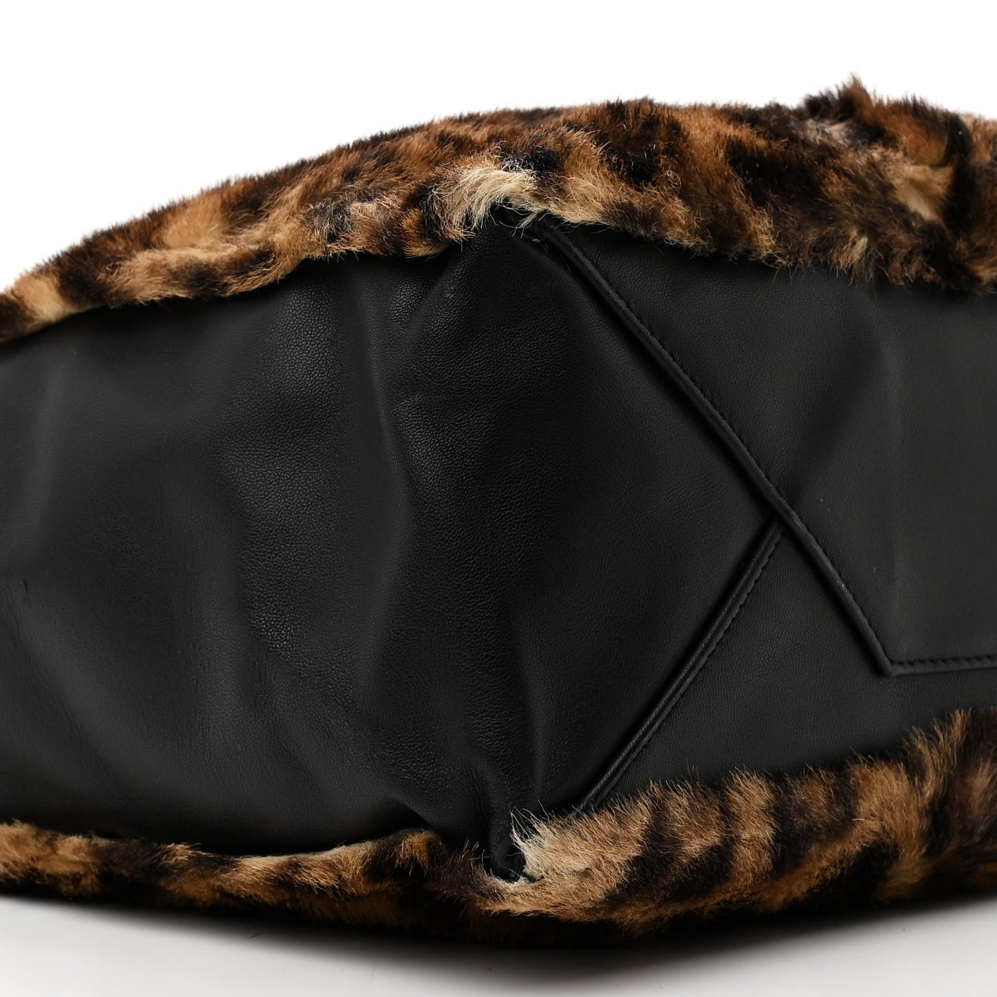 Lambskin Calf Hair Leopard Print Vertical Cabas