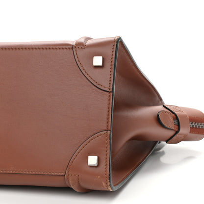 Celine Smooth Calfskin Mini Luggage Sienna 9 of 14