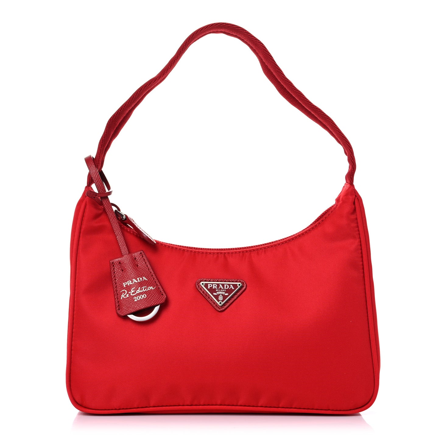 Tessuto Nylon Mini Re-Edition 2000 Bag Rosso