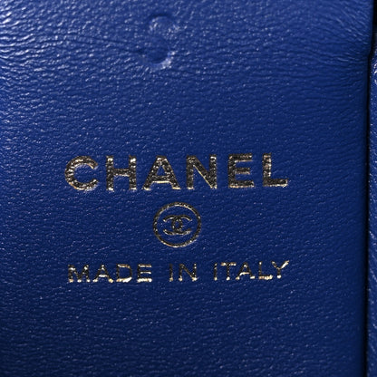 Chanel Tweed Quilted Afternoon Tea Top Handle Vanity Case With Chain Purple 6 of 11