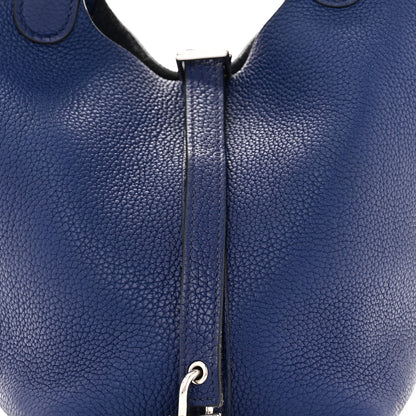Hermes Taurillon Maurice Picotin Lock 18 PM Bleu Saphir 8 of 12