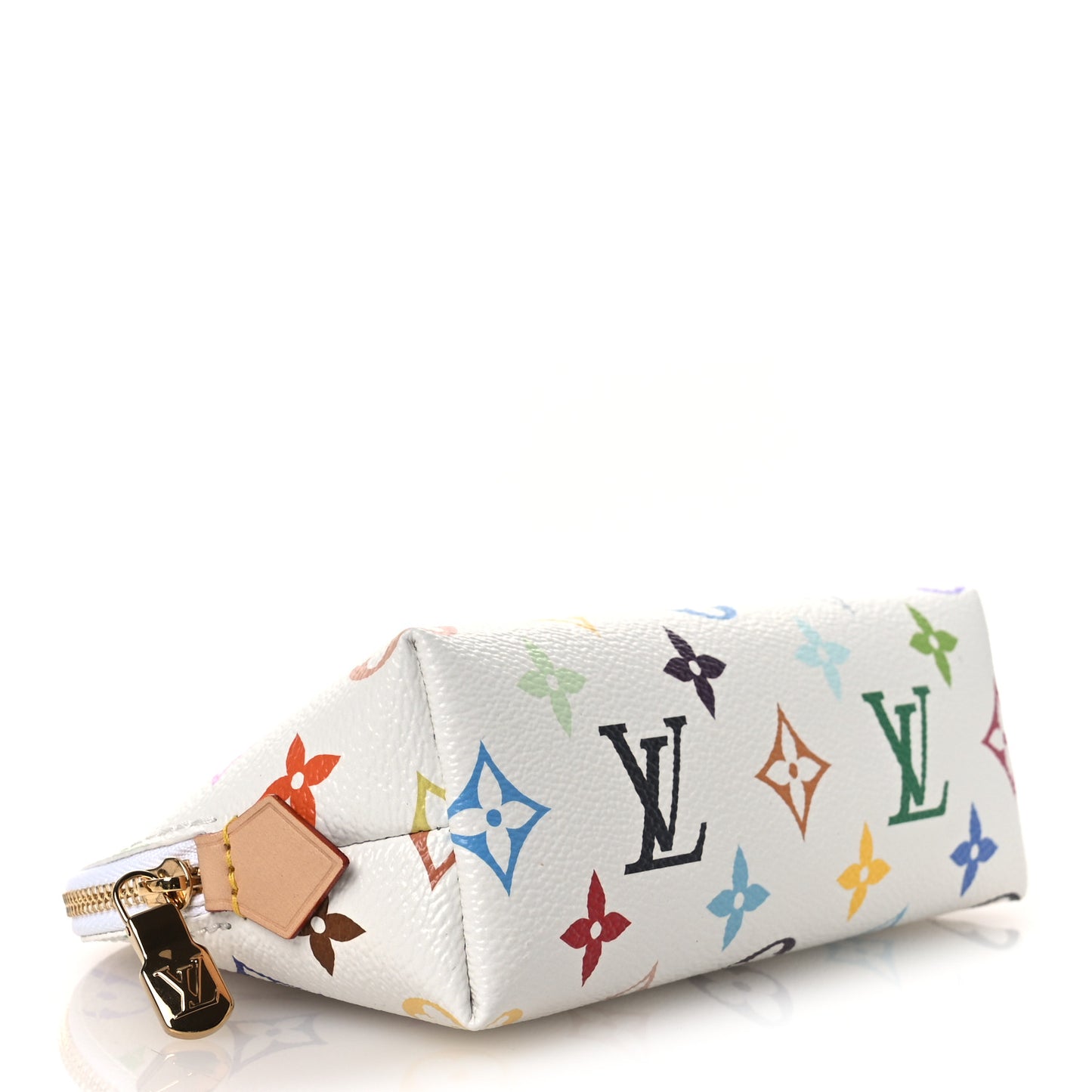 LV x TM Monogram Multicolor Cosmetic Pouch PM White