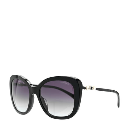Chanel Acetate Butterfly Winter Pearl Sunglasses 5339-H-A Black 1 of 7