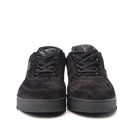 Louis Vuitton Suede Uniform Sneakers 9.5 Black 2 of 9