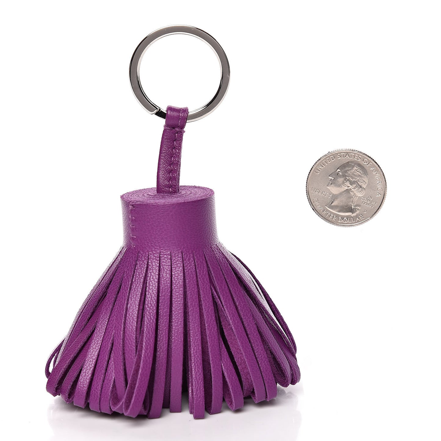 Lambskin Carmen Tassel Key Holder Anemone