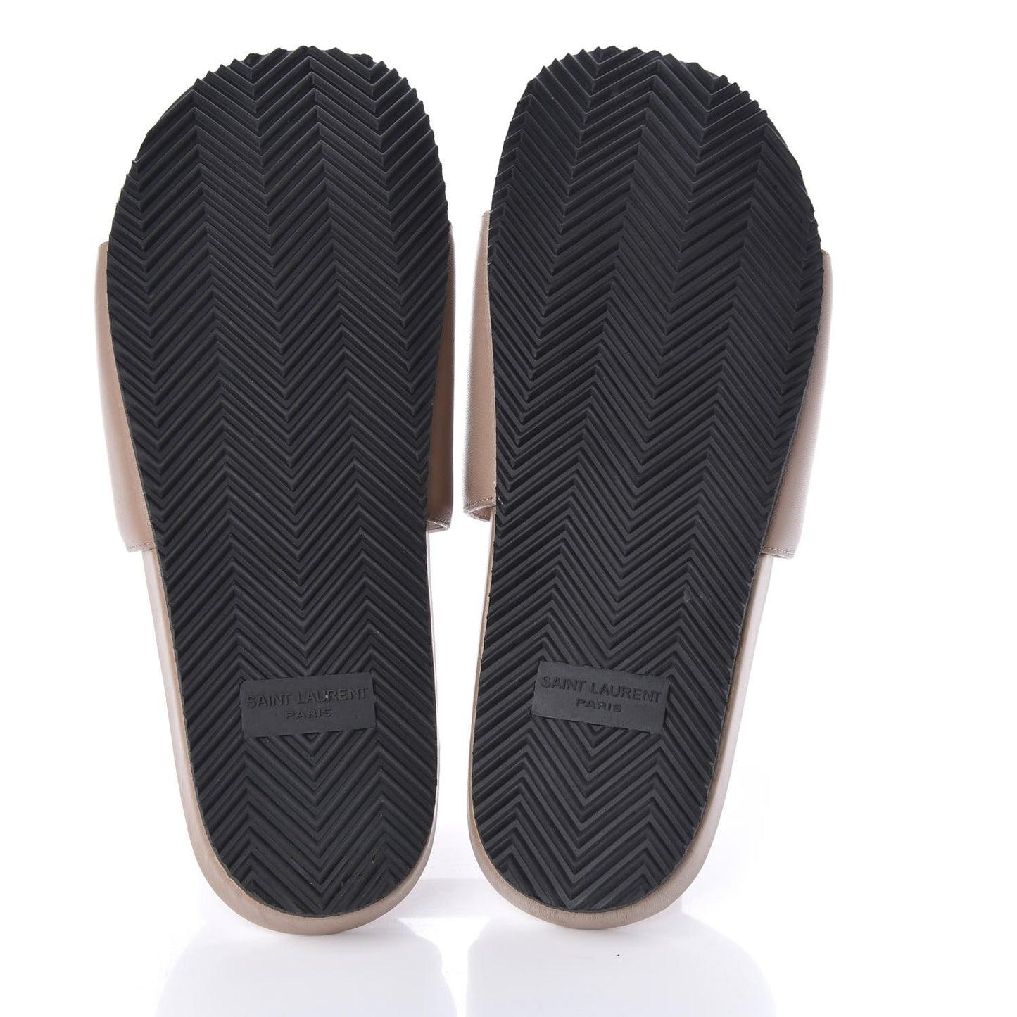 Lambskin Joan Slide Sandals 38.5 Nude