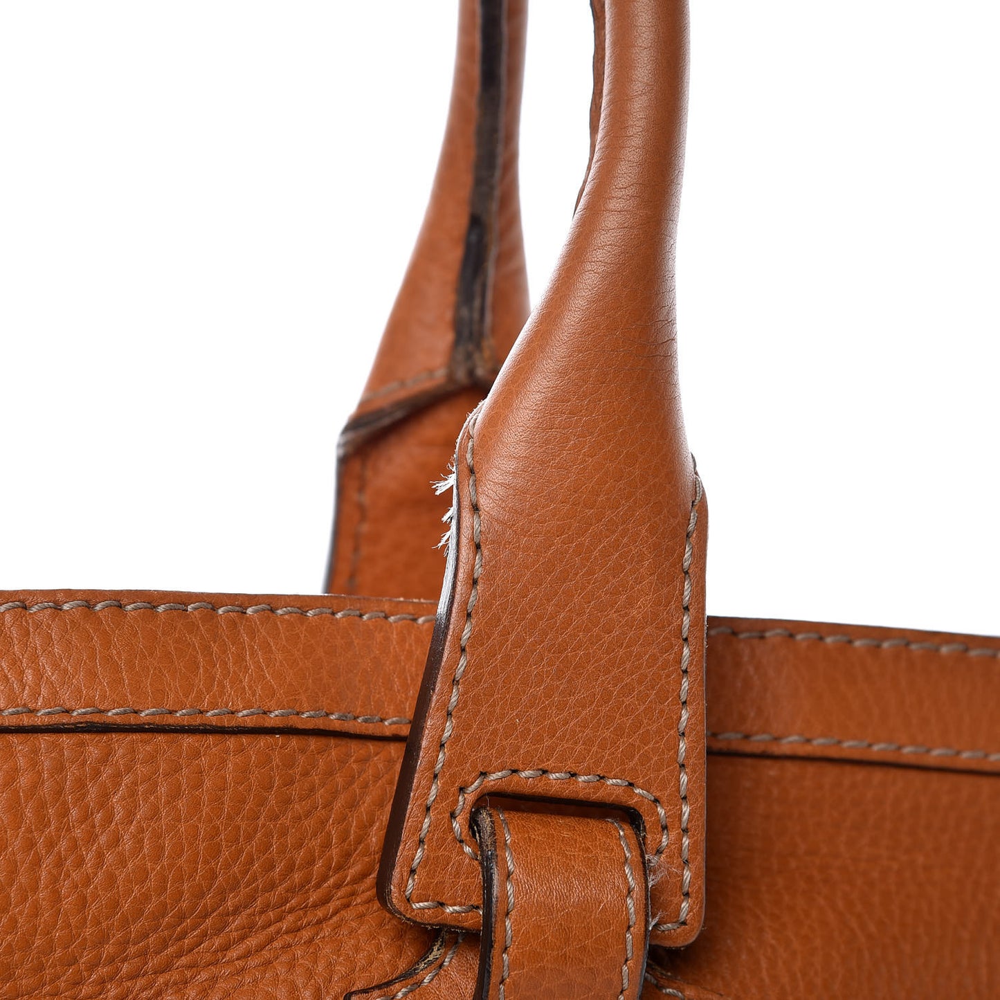 Calfskin Web Medium Heritage Tote Tan