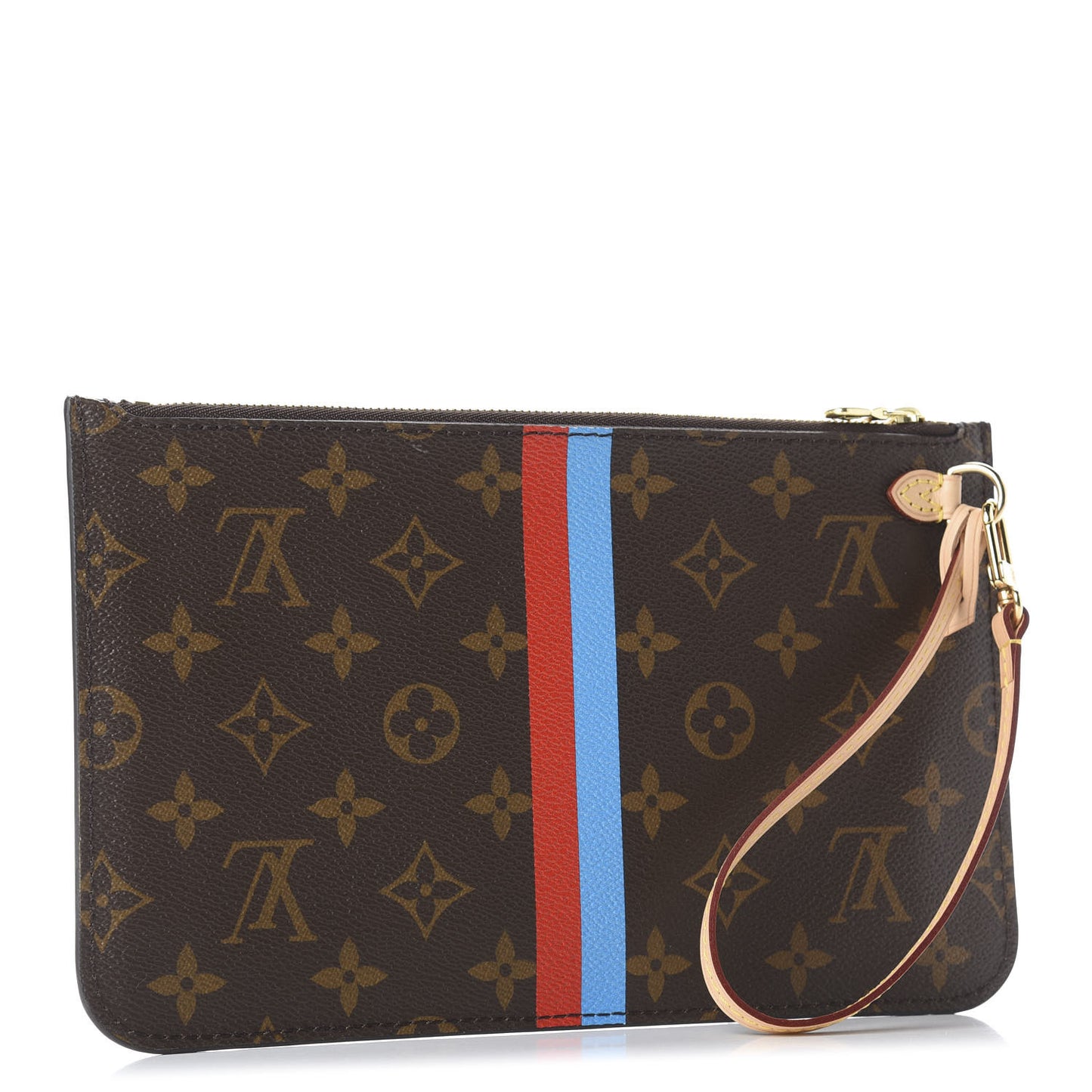 Monogram My LV Heritage Neverfull MM GM Pochette Bleu Clair Rouge