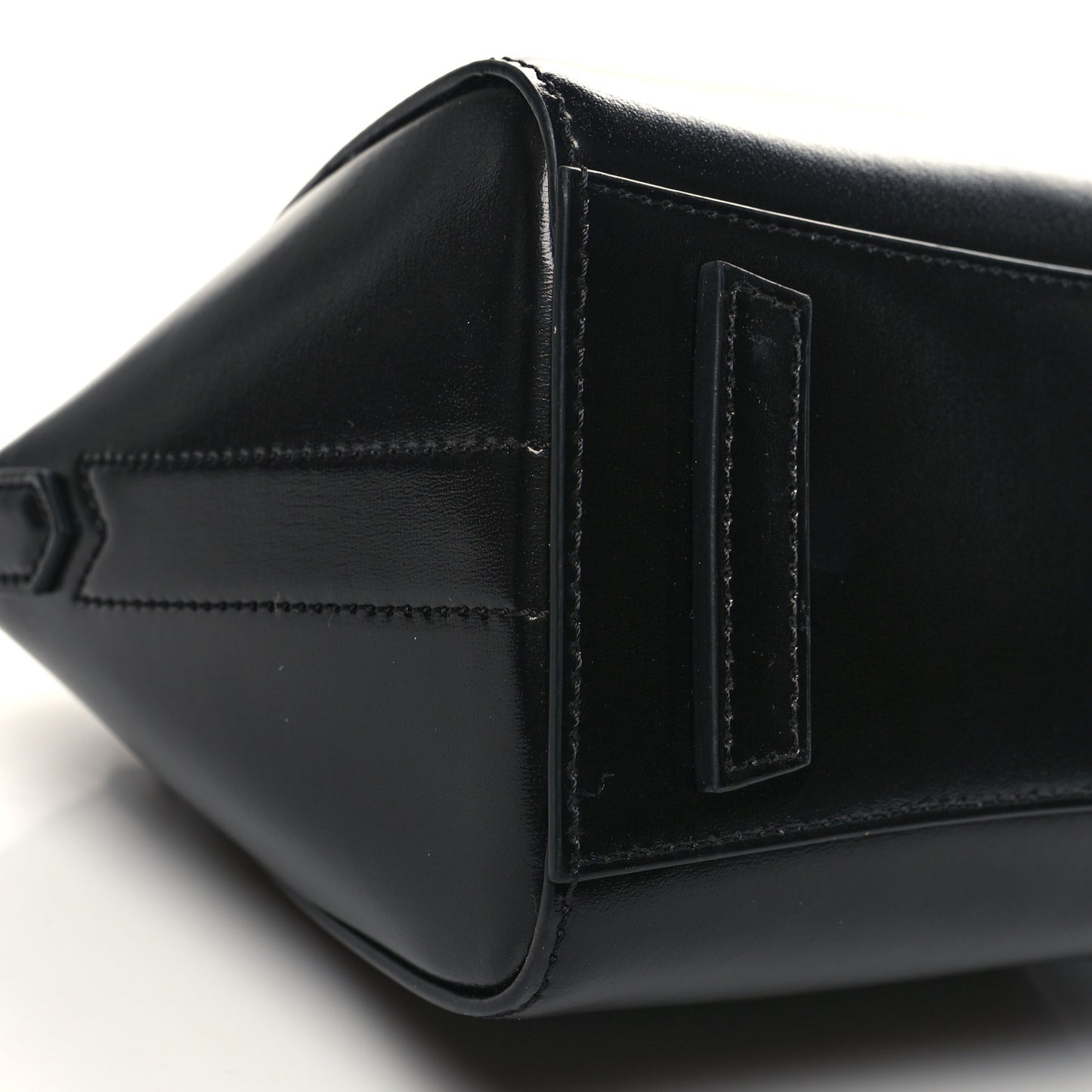 Box Calfskin Mini Lock Antigona Shoulder Bag Black