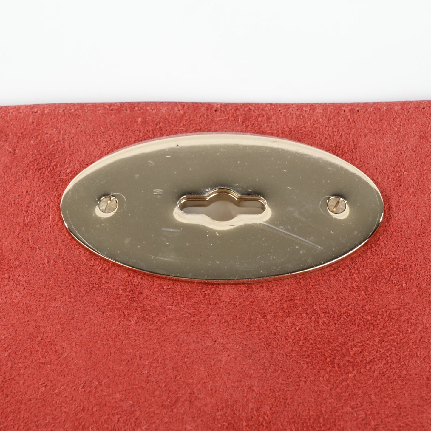 Classic Grain Calfskin Small Lily Red