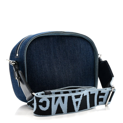 Stella McCartney Eco Alter Denim Logo Small Camera Bag Orion Blue 3 of 13