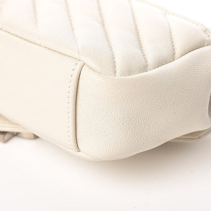 Saint Laurent Sheepskin Matelasse Monogram Classic Baby Chain Bag White 13 of 17