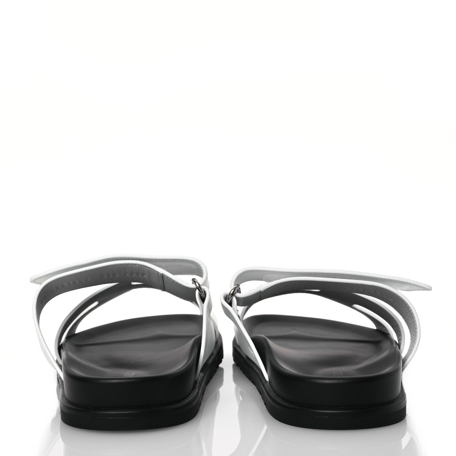 Hermes Calfskin Womens Chypre Sandals 41.5 White 5 of 10