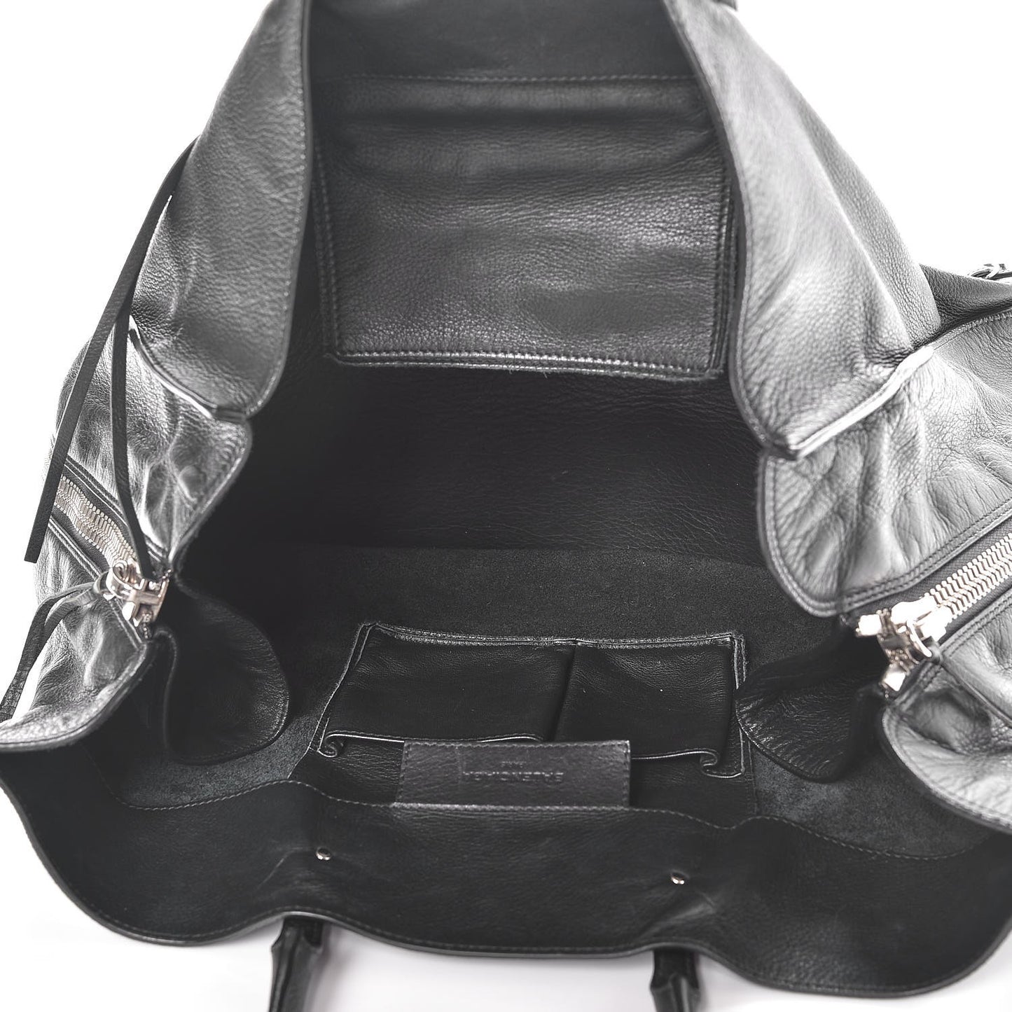 Supple Calfskin Papier A4 Zip Around Tote Black