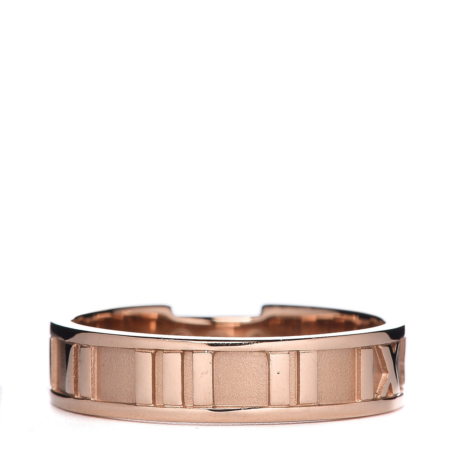 Tiffany 18K Rose Gold Diamond Atlas Ring 61 9.5 4 of 6