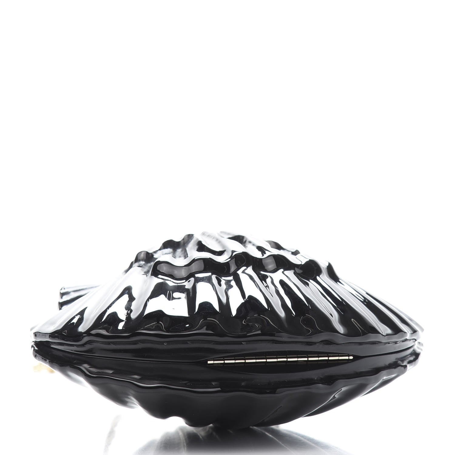 Chanel Plexiglass Evening On The Beach Shell Clutch Black 4 of 10