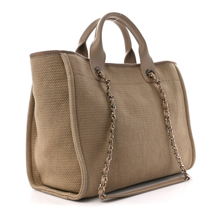 Chanel Mixed Fibers Small Deauville Tote Beige 7 of 24