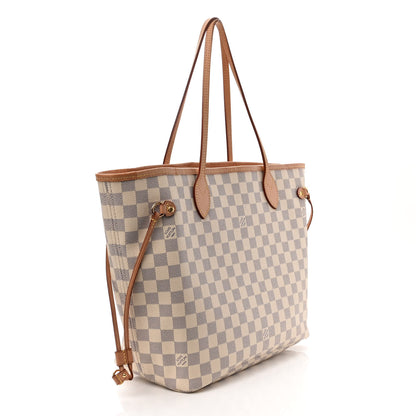 Louis Vuitton Damier Azur Neo Neverfull MM Rose Ballerine 3 of 13