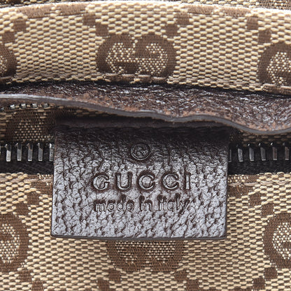 Gucci GG Monogram Web Double Pocket Belt Bag Dark Brown 8 of 14