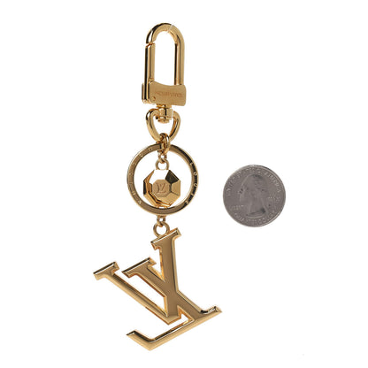 Louis Vuitton LV Facettes Bag Charm Key Holder Gold 2 of 2
