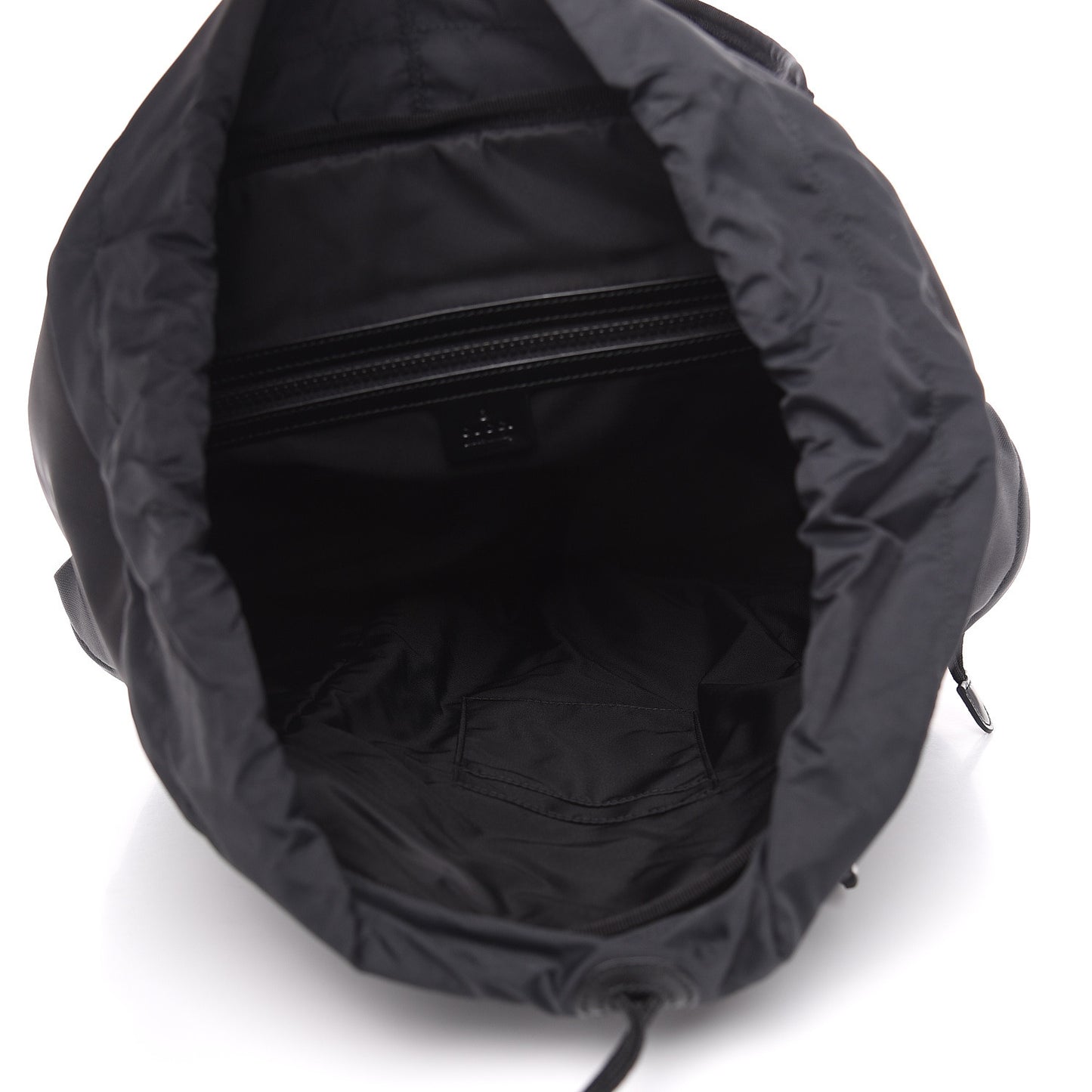 Techno Canvas Web Double Buckle Backpack Black