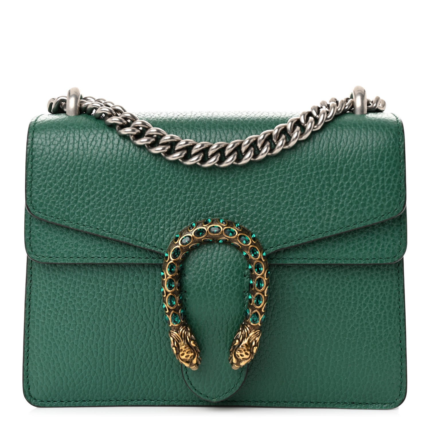 Gucci Calfskin Mini Dionysus Shoulder Bag Emerald 1 of 10