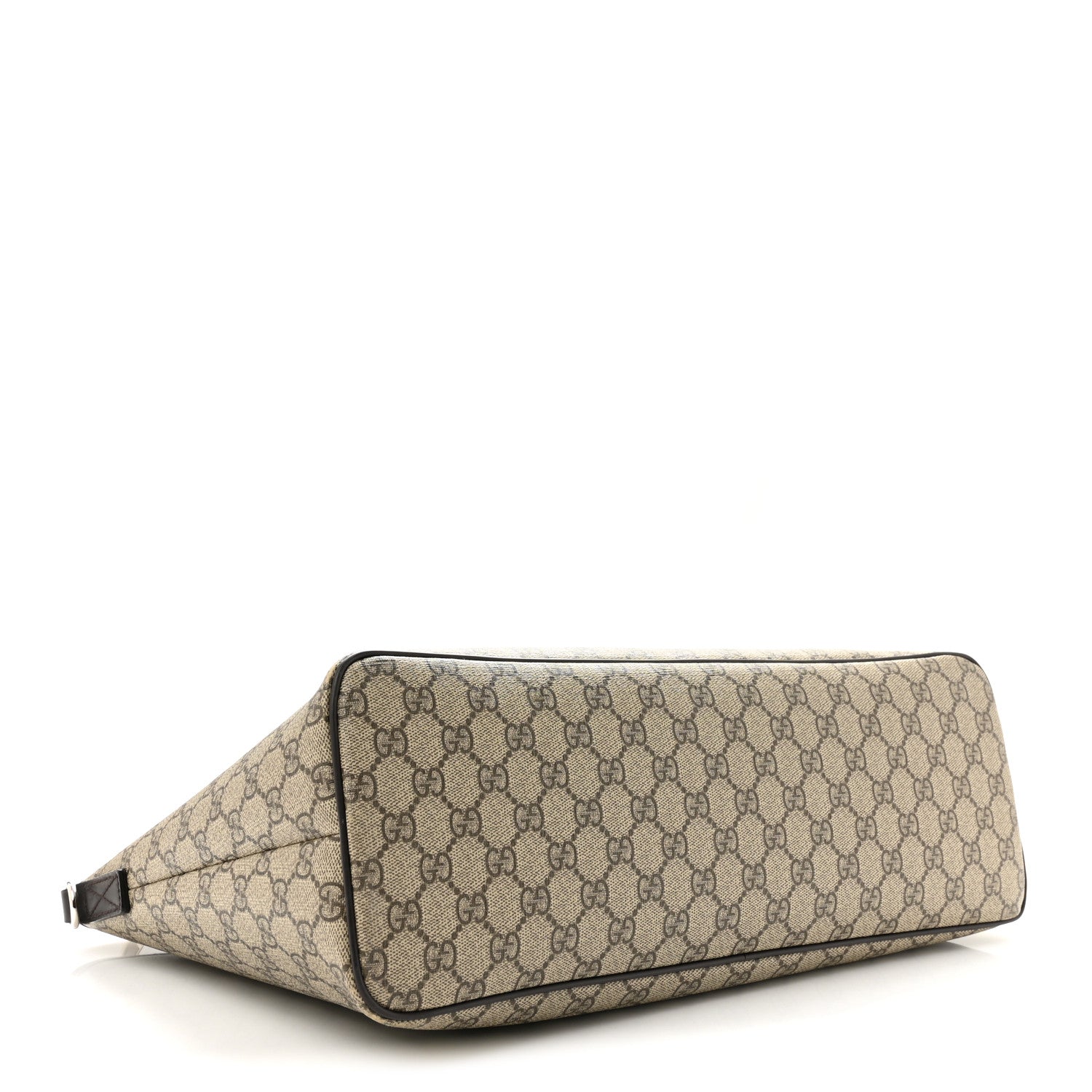 Gucci GG Supreme Monogram Medium Zippered Tote Dark Brown 4 of 13
