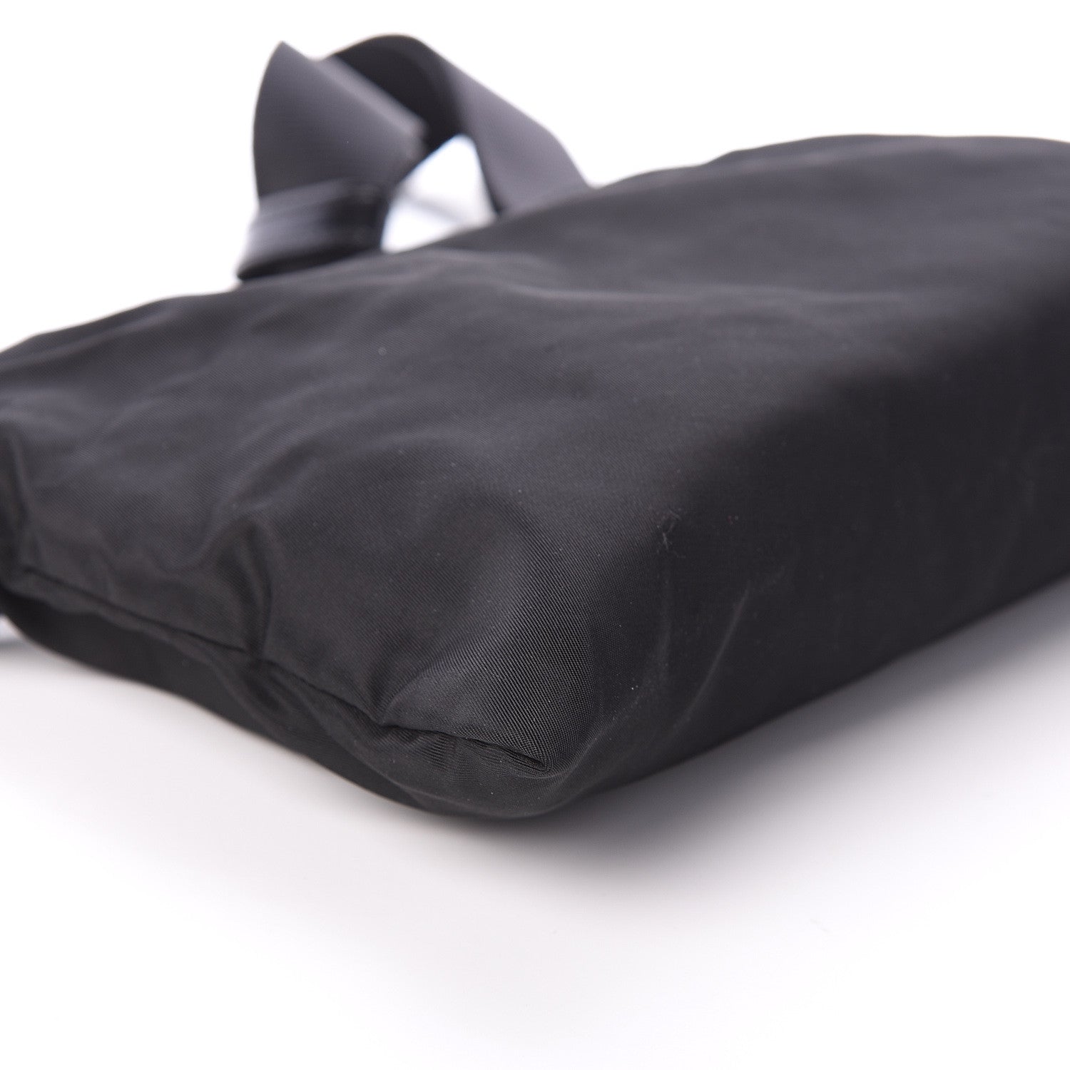 Prada Nylon Flat Messenger Bag Black 6 of 7