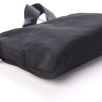 Prada Nylon Flat Messenger Bag Black 6 of 7