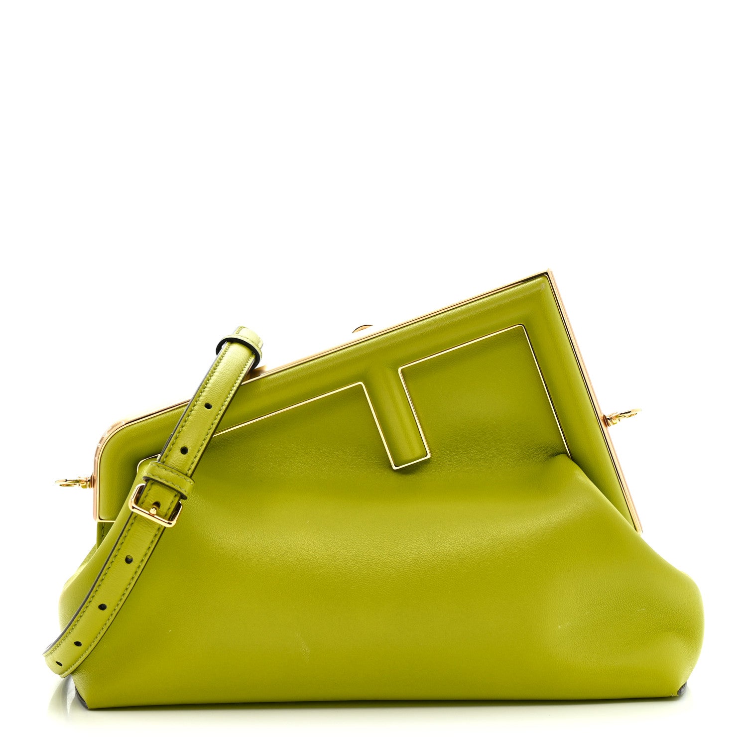 Fendi Shiny Nappa Small Fendi First Wasabi 1 of 10