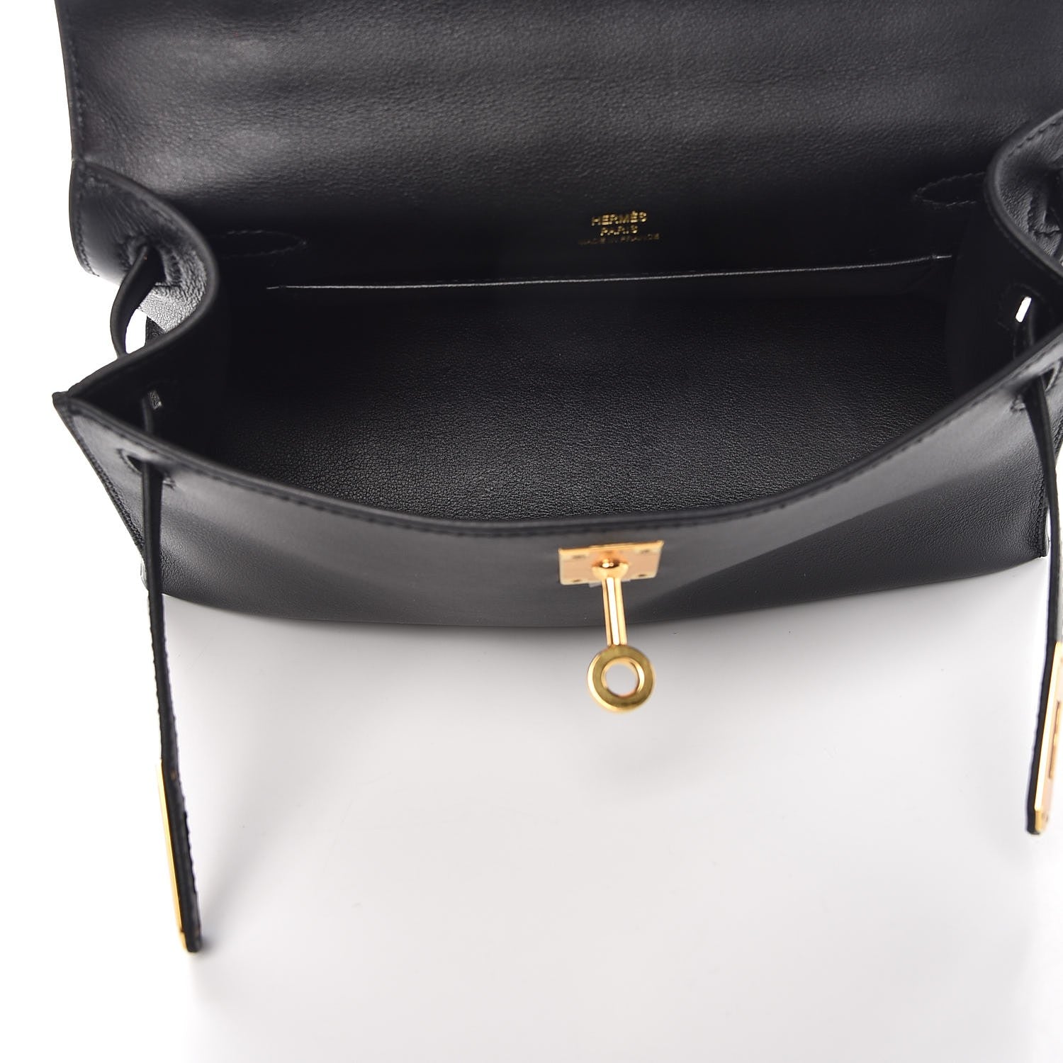 Hermes Swift Kelly Pochette Clutch Black 23 of 28